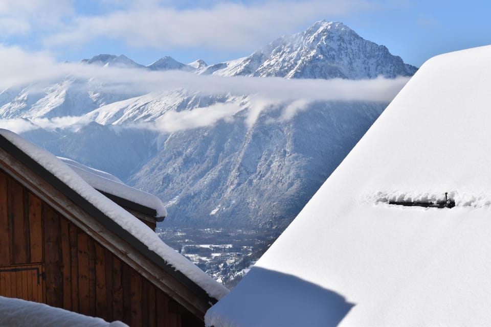 Natural landscape, Winter, Mountain view