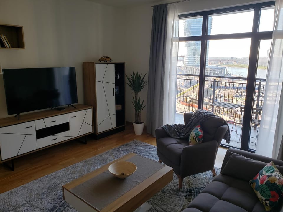 Living room, City view