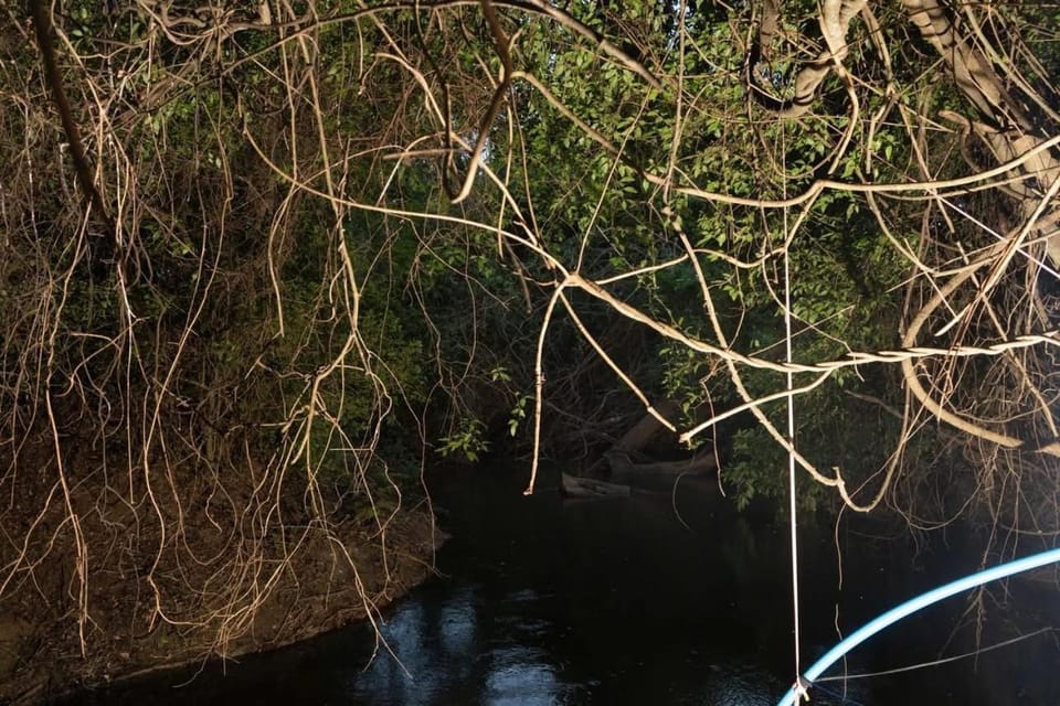 Night, Natural landscape, River view