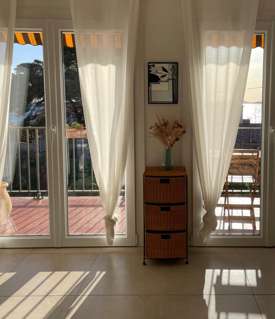 Balcony/Terrace, Living room, Garden view, Sea view