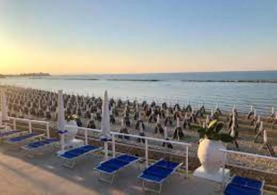 Beach, Sea view, Sunset