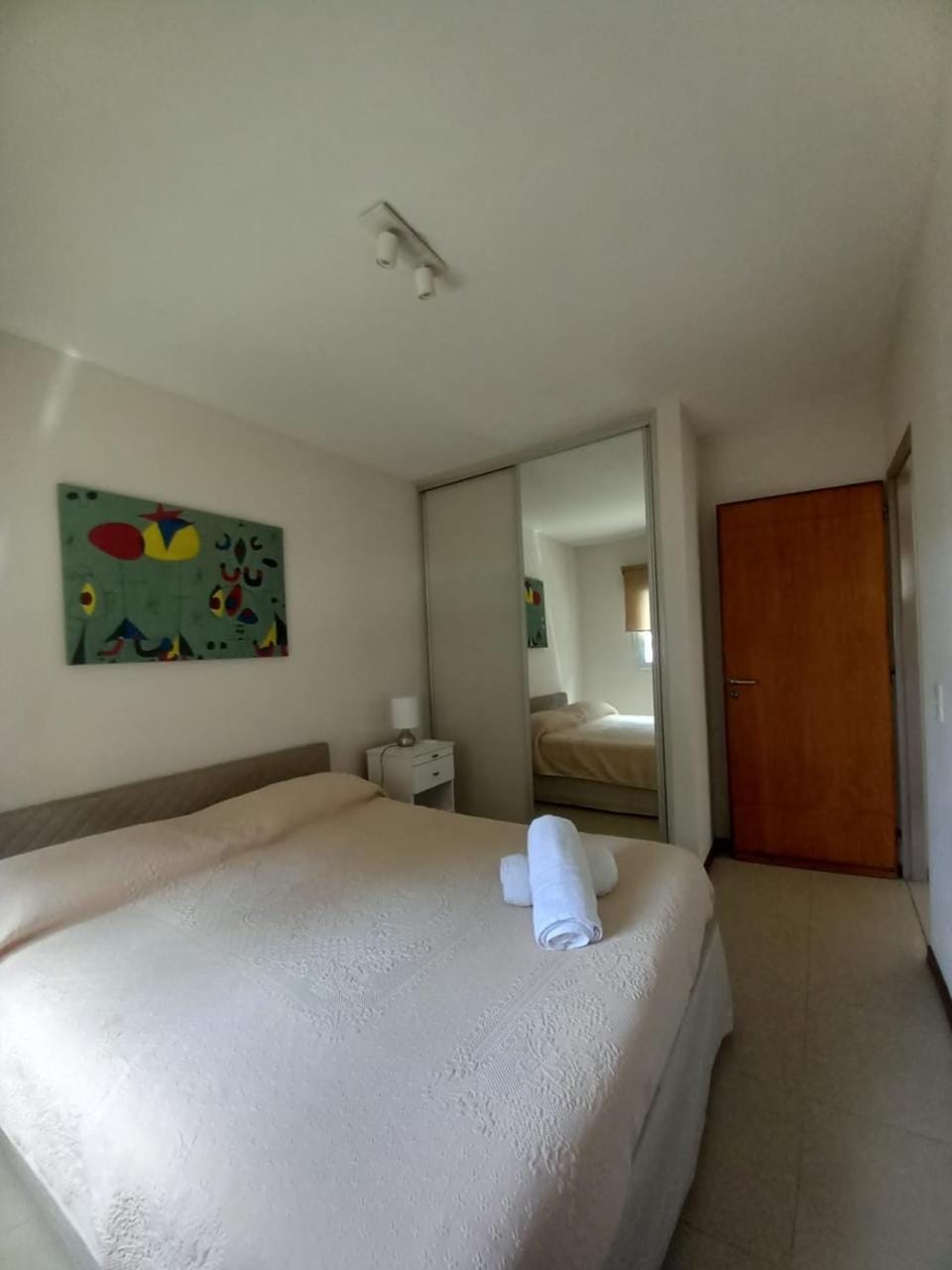 Bed, Photo of the whole room, Bedroom, towels, wardrobe