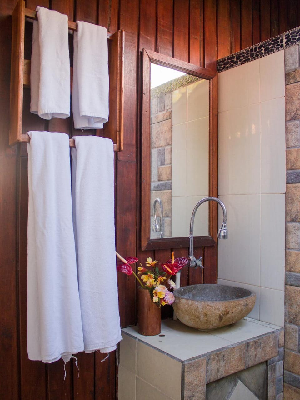 Bathroom, towels