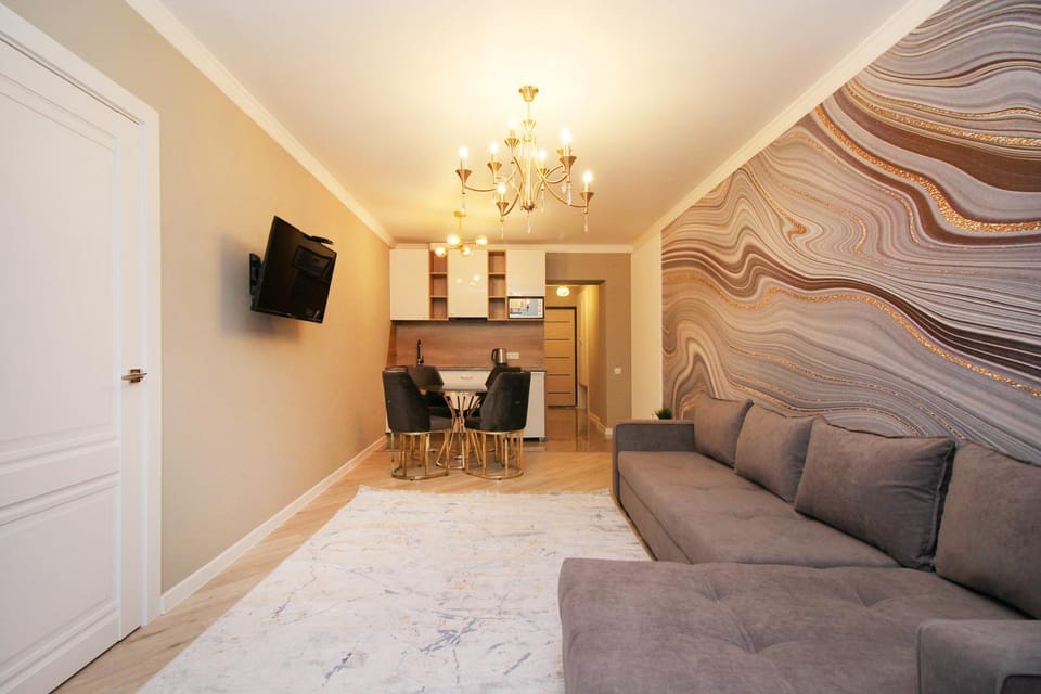 Апартаменты с двумя спальнями на Арбате! (155) Apartment in Almaty