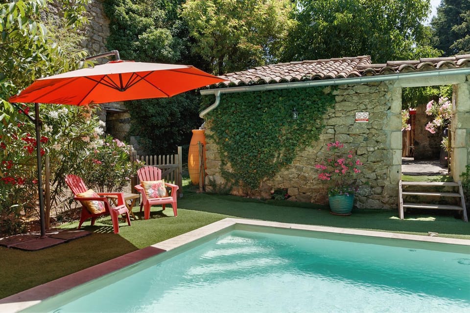 Property building, Living room, Swimming pool
