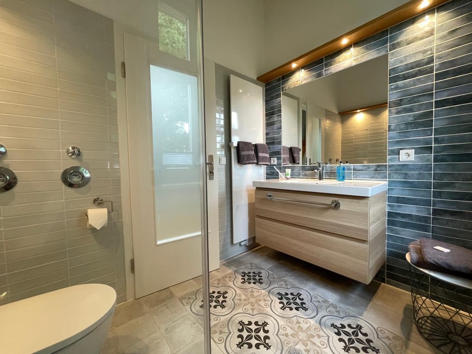 Shower, Toilet, Bathroom, towels