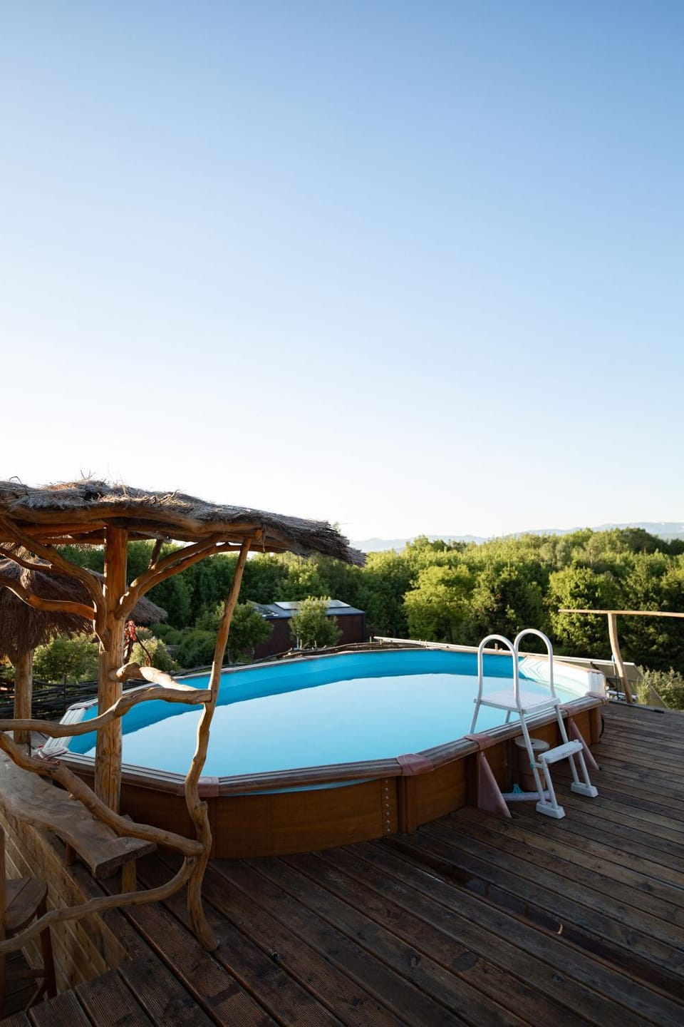 Natural landscape, Swimming pool, sunbed