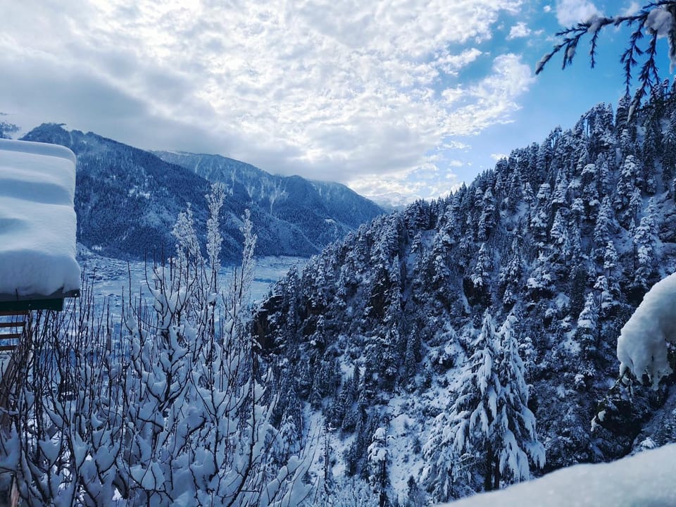 Natural landscape, Winter, Mountain view