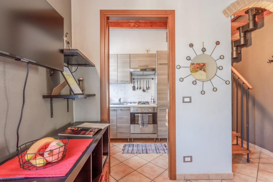 Living room, kitchen