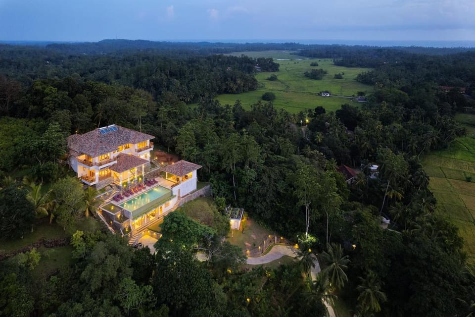 Natural landscape, Bird's eye view, Mountain view