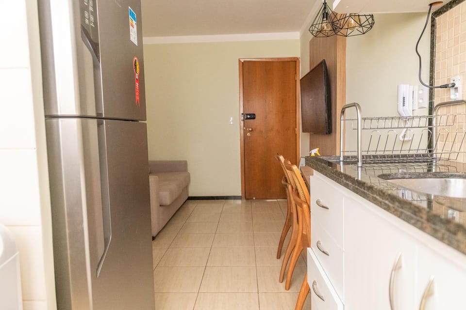 1404 FLAT Luxo 1 Quarto 1 Suite próx Cebrom Araújo Jorge Apartment in Goiania