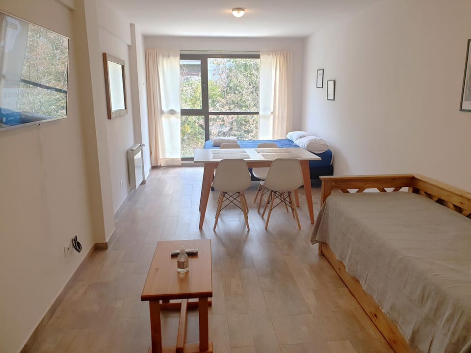 Bed, TV and multimedia, Living room, Photo of the whole room, Dining area, Bedroom