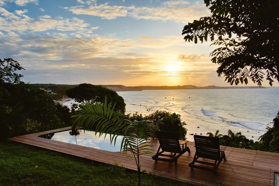 Garden, Sea view, Swimming pool, sunbed