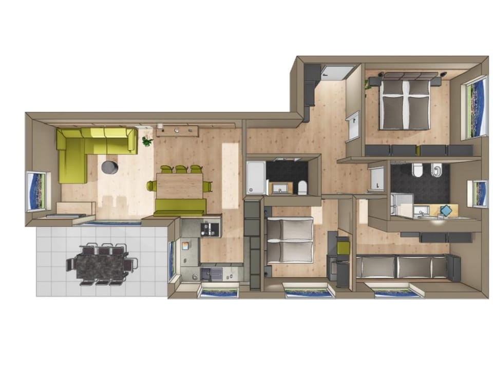 Rienz Alpine City Lofts Apartment in Bruneck