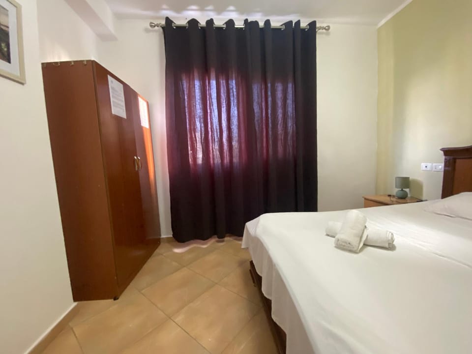 Bed, Photo of the whole room, Bedroom, towels, wardrobe