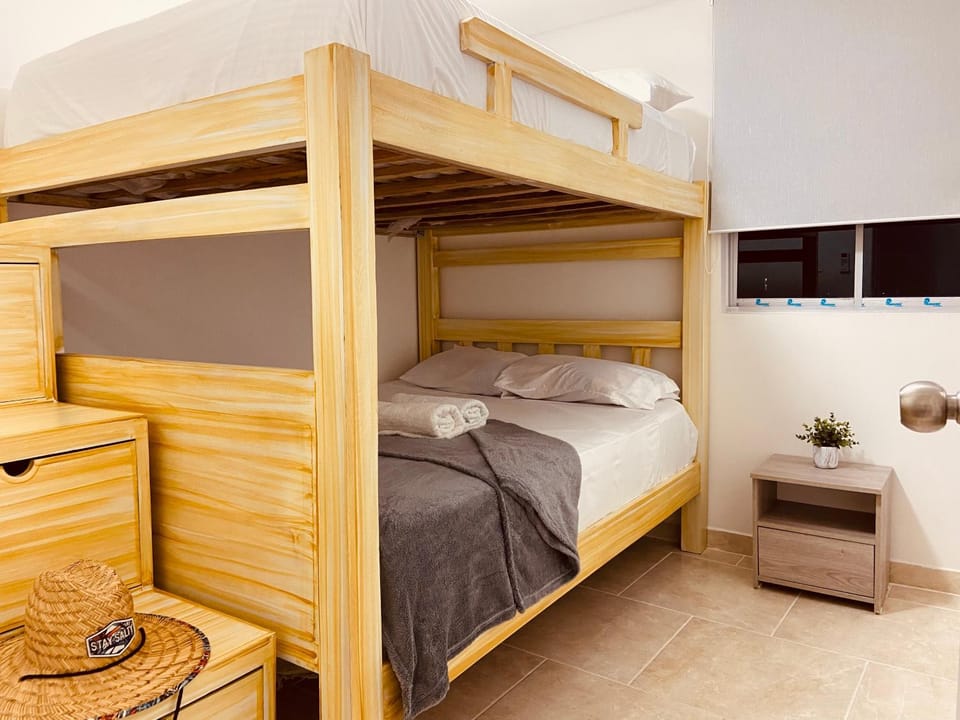 Bed, Photo of the whole room, Bedroom, bunk bed