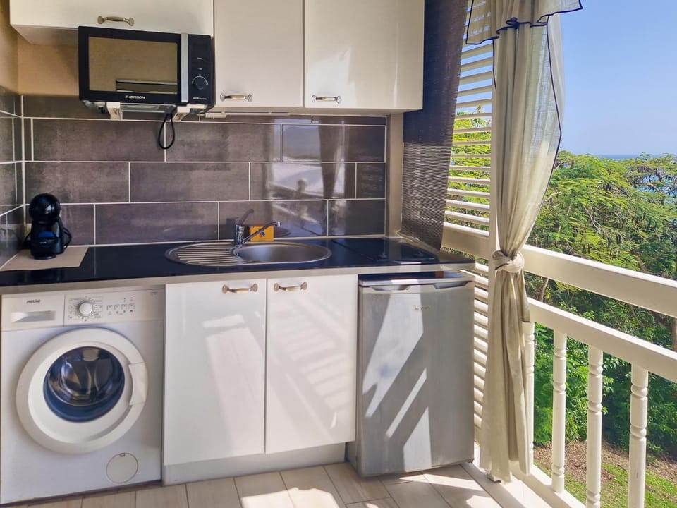 Coffee/tea facilities, Kitchen or kitchenette, microwave, stove, washing machine, kitchen
