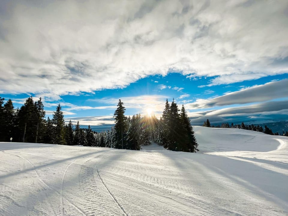 Natural landscape, Winter, Skiing, Skiing