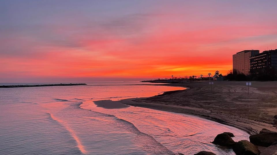 Natural landscape, Beach, Landmark view, Sunrise