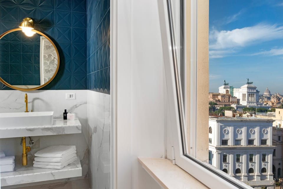 Bathroom, City view
