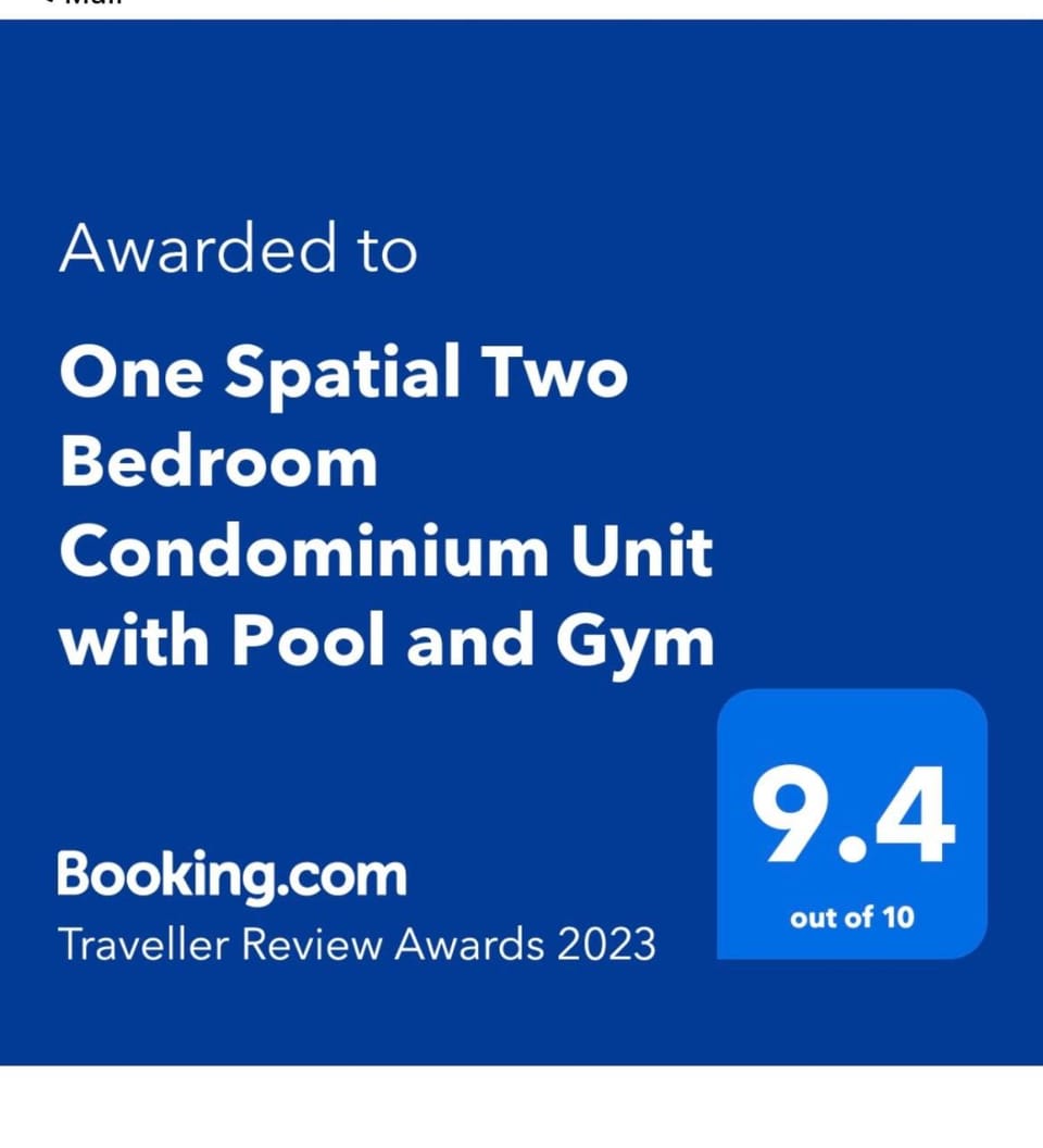 One Spatial Two Bedroom Condominium Unit with Pool and free Netflix and wifi Apartment in Iloilo City