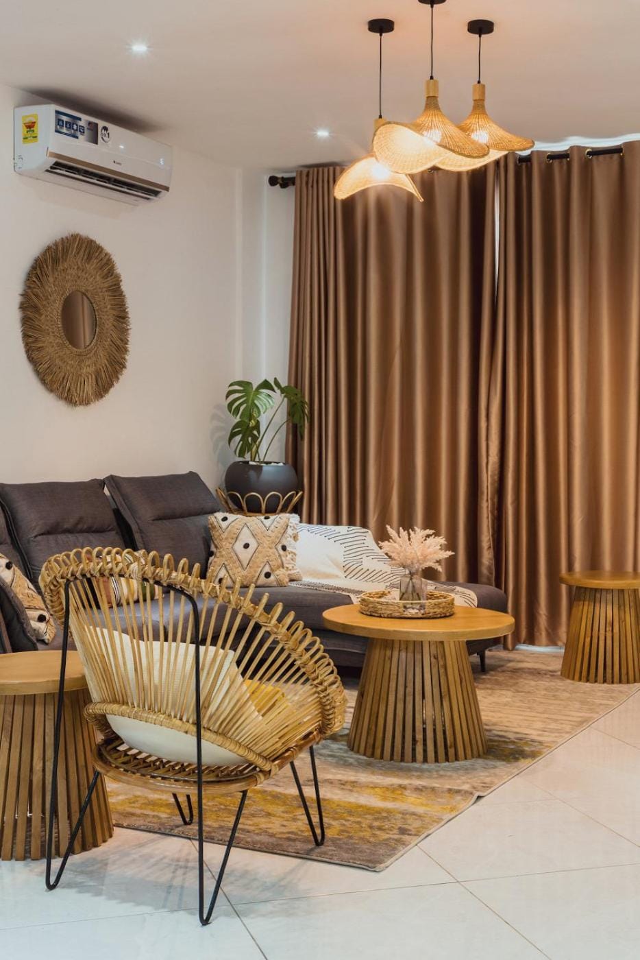Living room, air conditioner