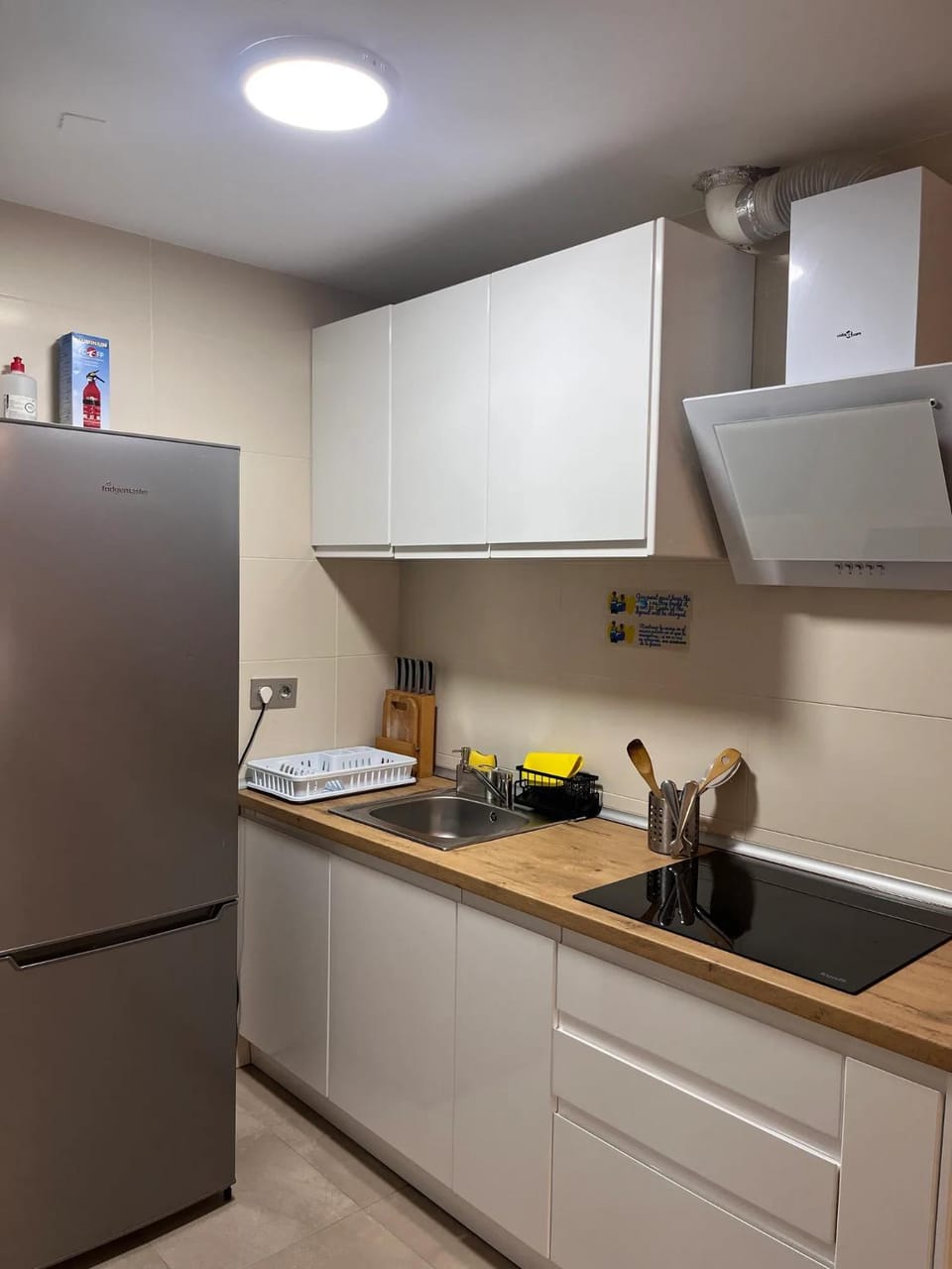 Kitchen or kitchenette, stove, toaster, kitchen