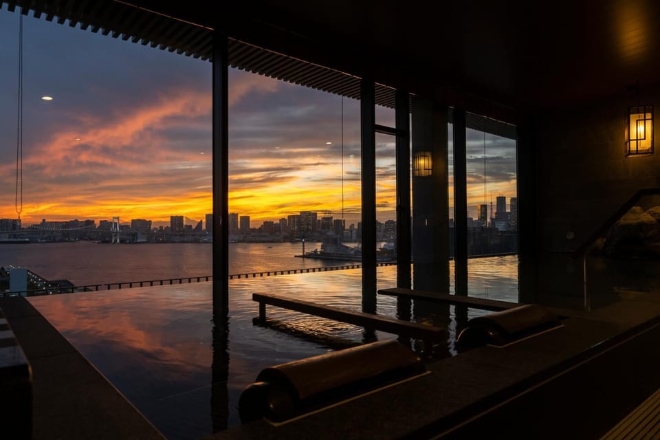 Natural landscape, Sunset, Public Bath