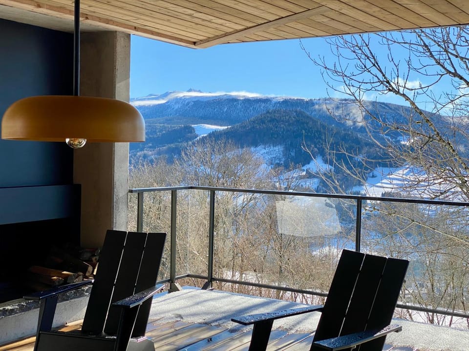 Winter, View (from property/room), Balcony/Terrace, Mountain view