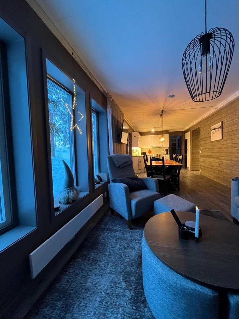 Living room, kitchen