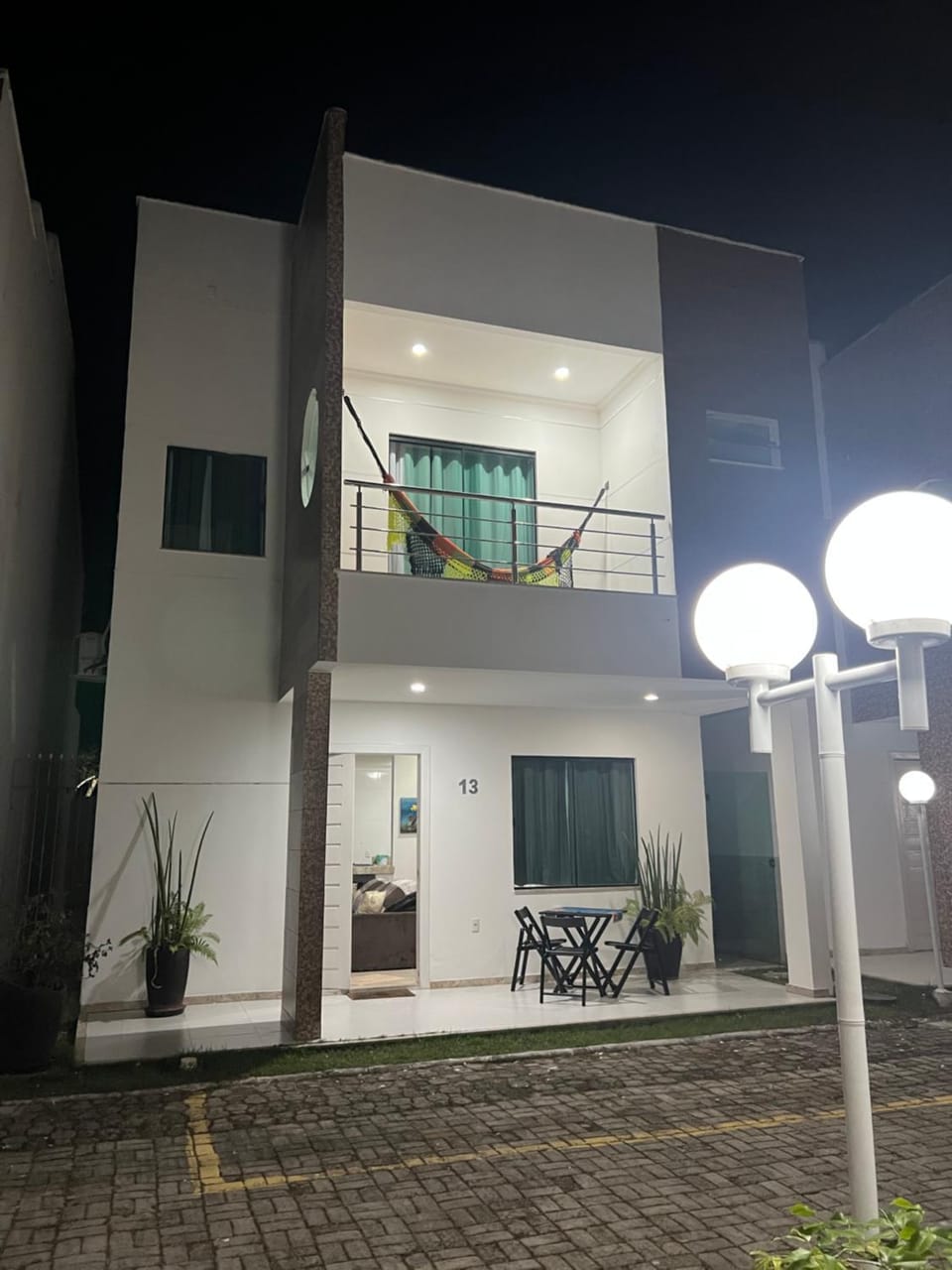 Property building, Night, Balcony/Terrace