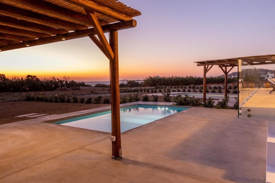 Swimming pool, Swimming pool, Sunset