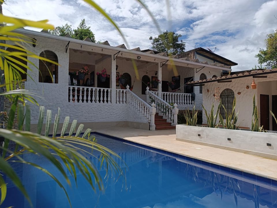 Property building, Pool view, Swimming pool