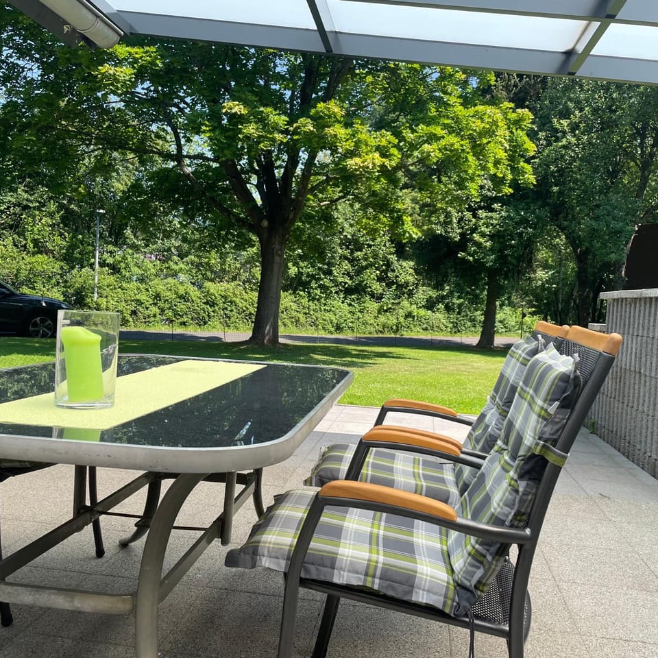 Patio, Summer, Garden, Balcony/Terrace, Seating area, Dining area, Garden view