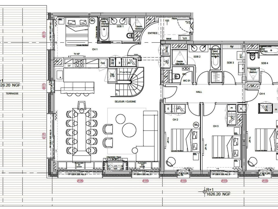 Luxueux Appartement 5 Chambres avec Spa et Terrasse Spacieuse au Rond Point des Pistes, Les Allues - FR-1-613-50 Apartment in Les Allues