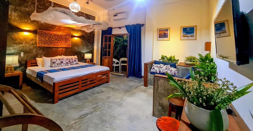 Bed, Bedroom, air conditioner