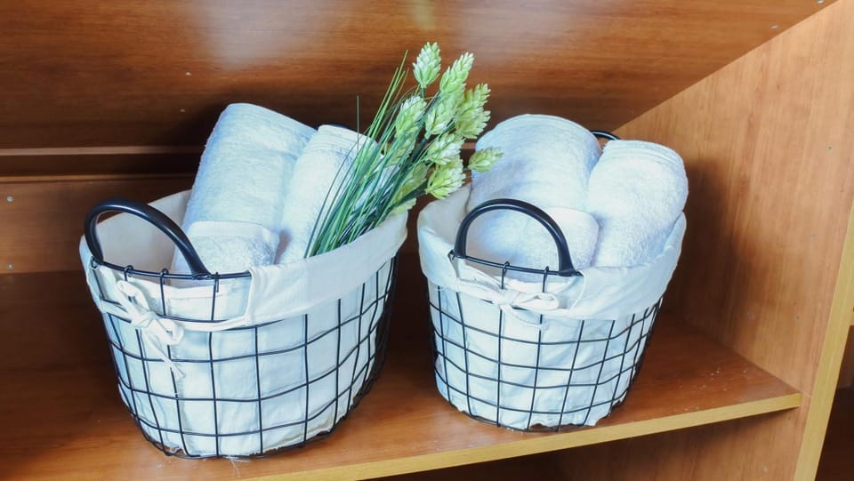 Decorative detail, towels
