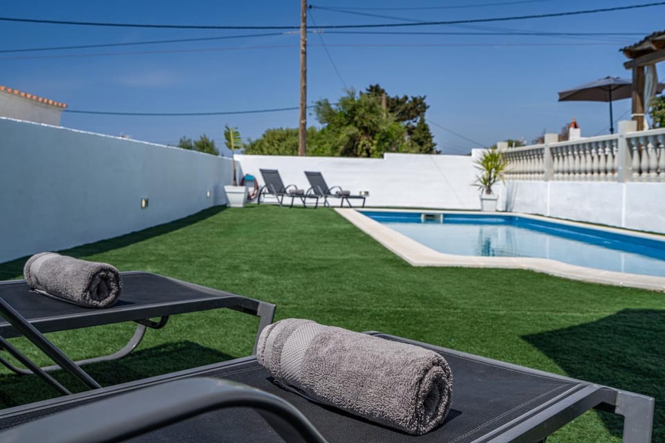 Pool view, sunbed