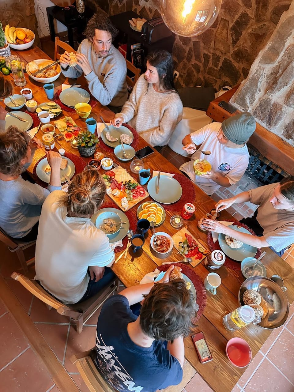 Dining area, Breakfast