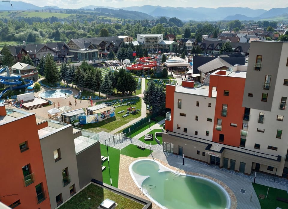 Natural landscape, Mountain view, Pool view, Swimming pool