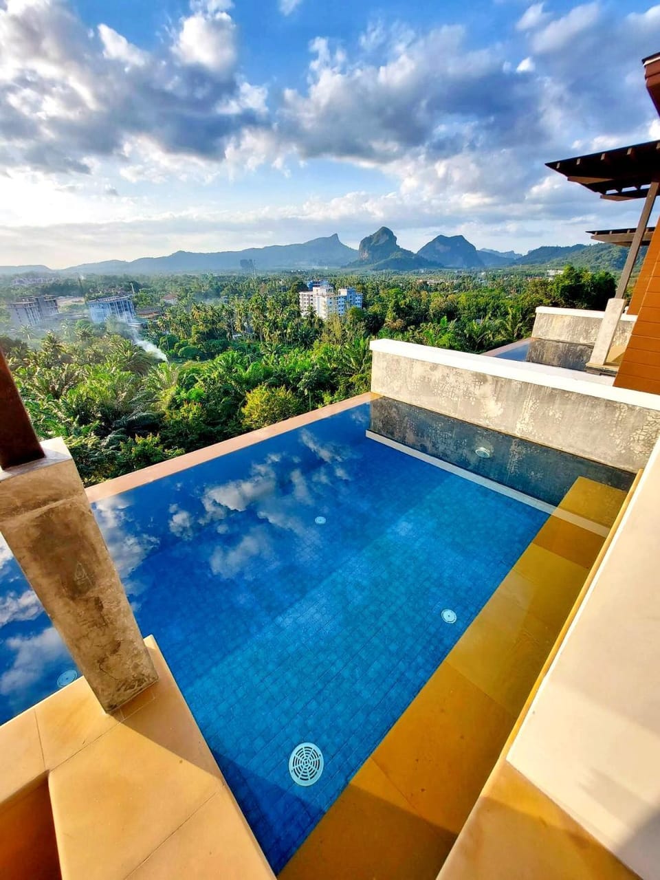 Natural landscape, Mountain view, Pool view, Swimming pool