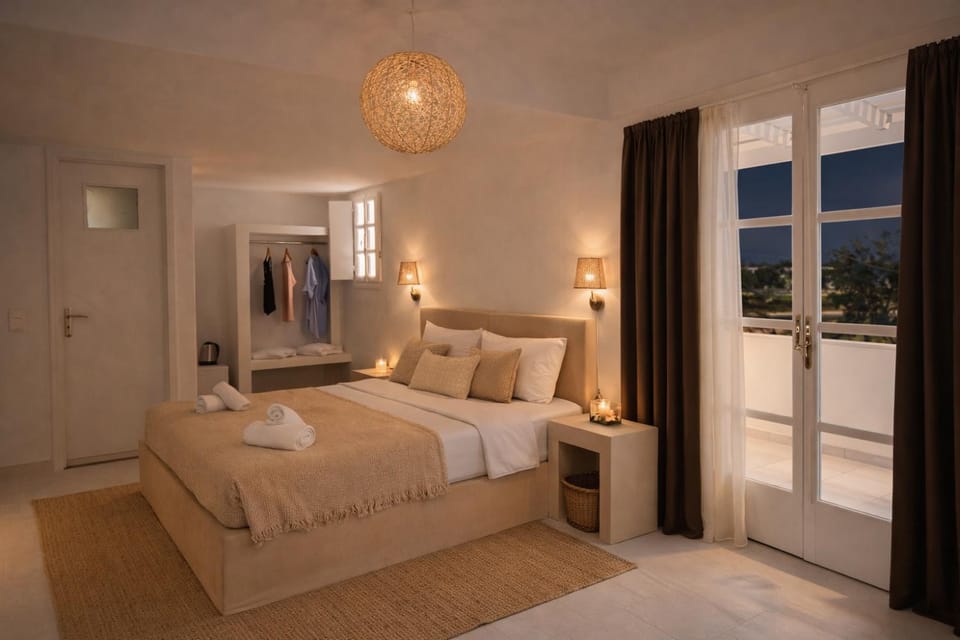 Bed, Photo of the whole room, Bedroom, towels, wardrobe