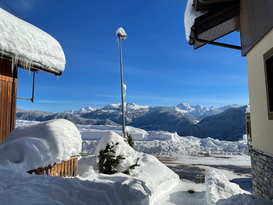 Natural landscape, Winter, Mountain view