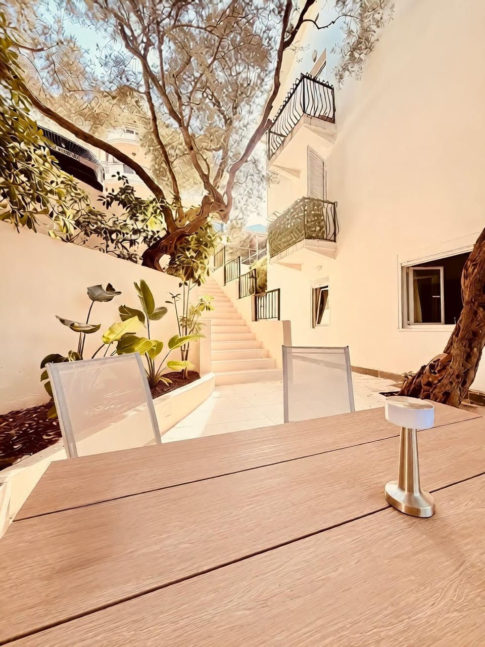 Property building, Garden view