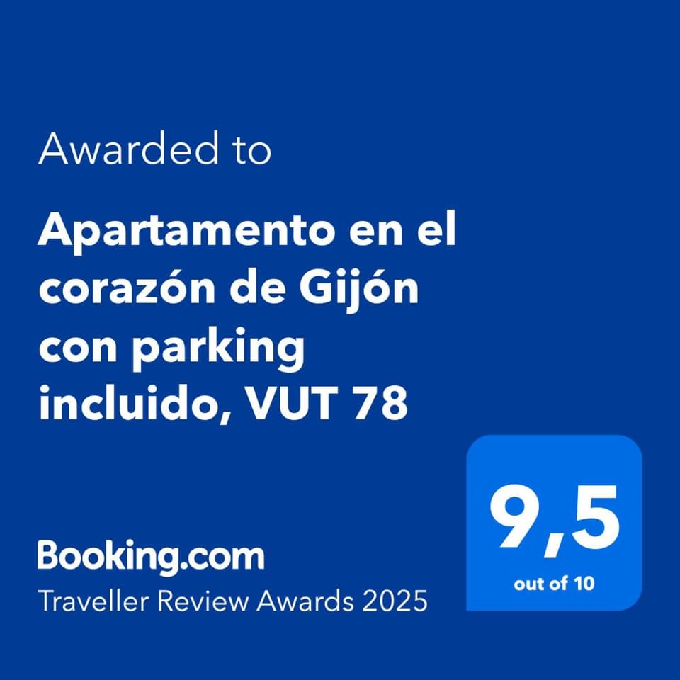 Apartamento en el corazón de Gijón con parking incluido, VUT 78 Apartment in Gijón