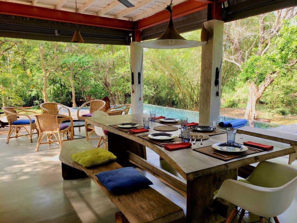 Garden, View (from property/room), Balcony/Terrace, Living room, Dining area