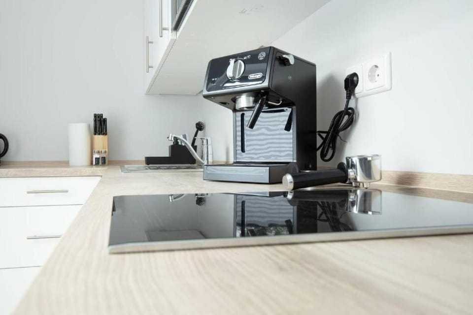 Kitchen or kitchenette, toaster