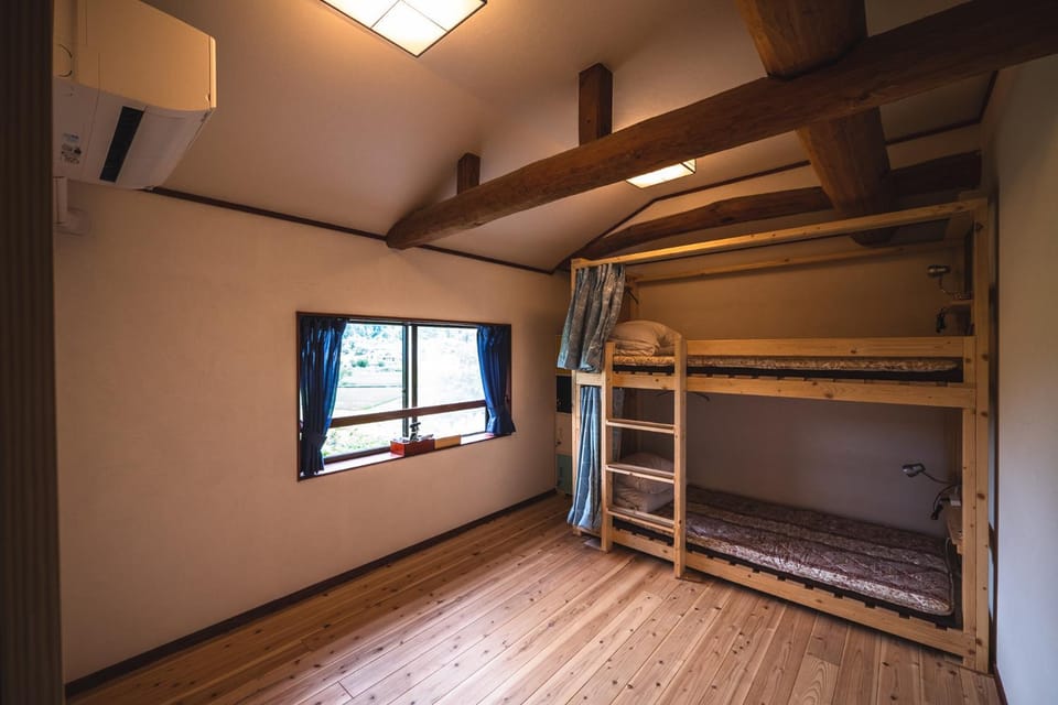 Photo of the whole room, bunk bed
