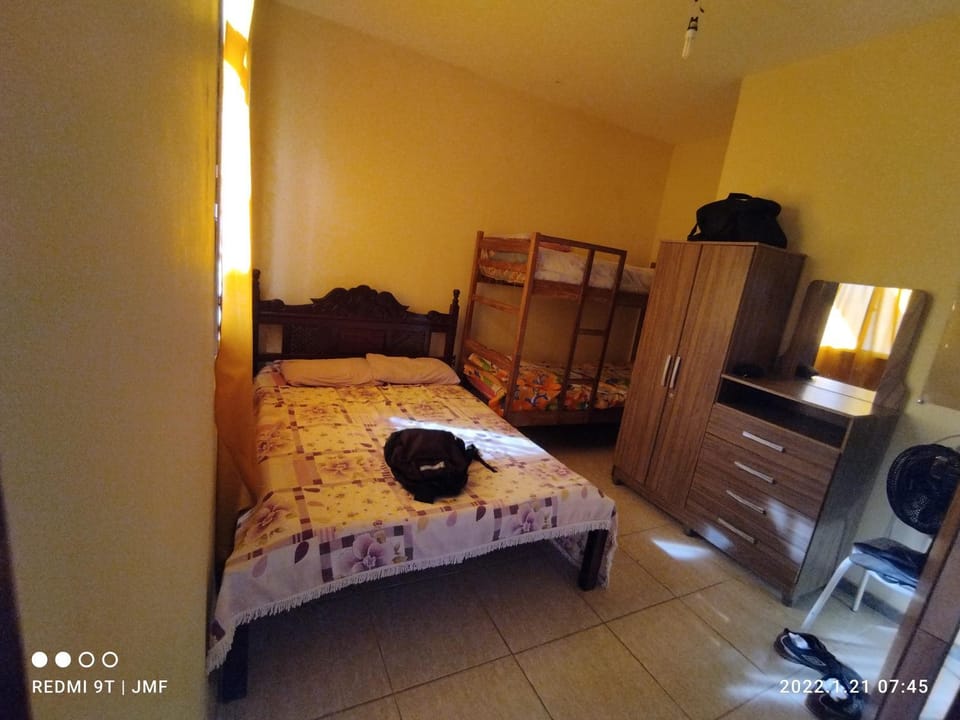 Photo of the whole room, bunk bed