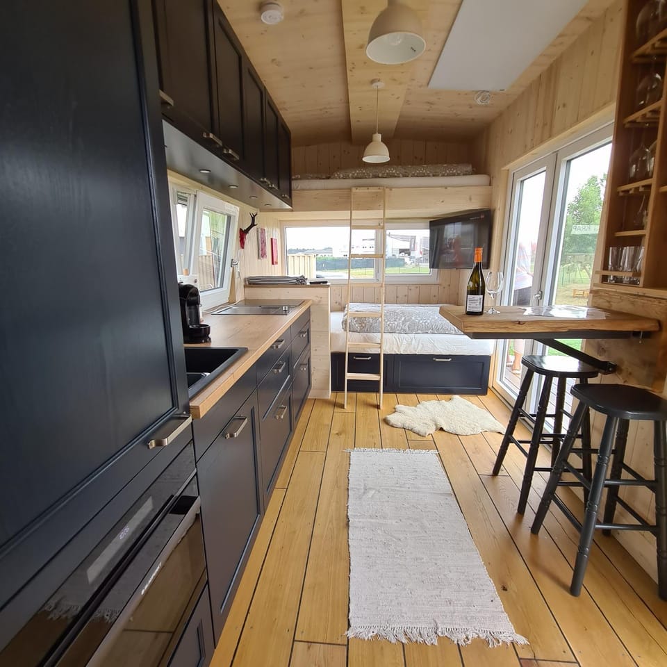 Bed, Kitchen or kitchenette, Seating area, Dining area, Bedroom, bunk bed